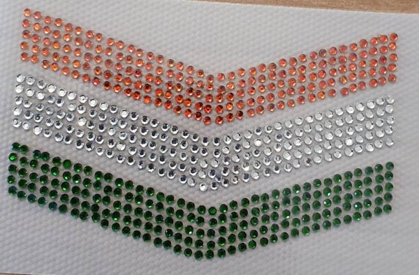 Strass-embleem: sergeant strepen Kruikenstad