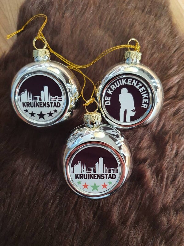 Set kerstballen mix Kruikenstad 