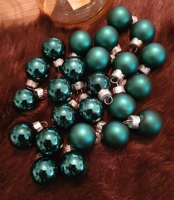 Kerstballen mini set 24 stuks