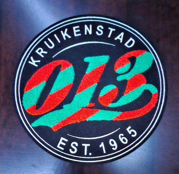 Rug embleem kruikenstad rond