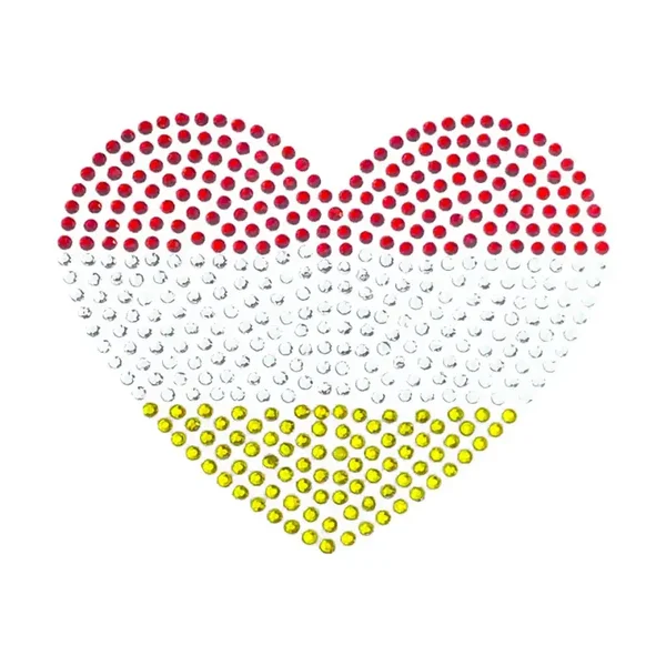 Oeteldonk strass applicatie - Hartje