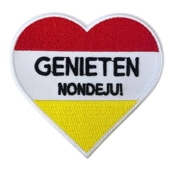 Oeteldonk embleem - Hart - Genieten nondeju!