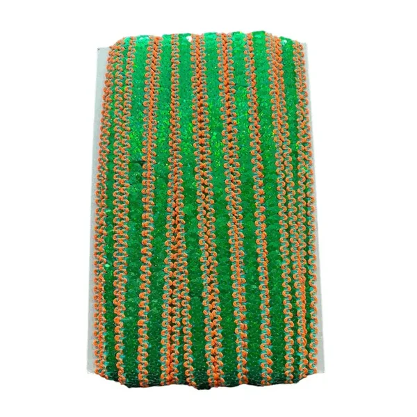 Paillettenband Golf Oranje Groen Golf Oranje