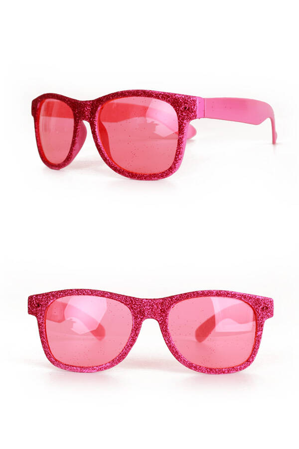 Bril glitter roze