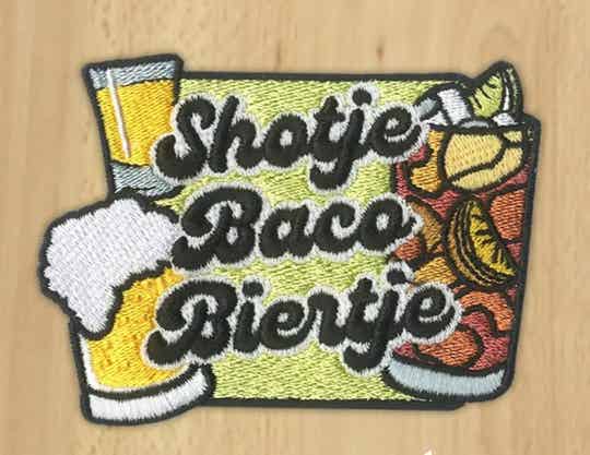 Embleem shotje baco biertje