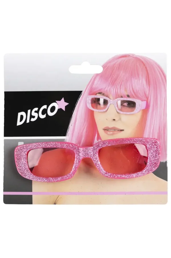 Roze glitterbrilletje