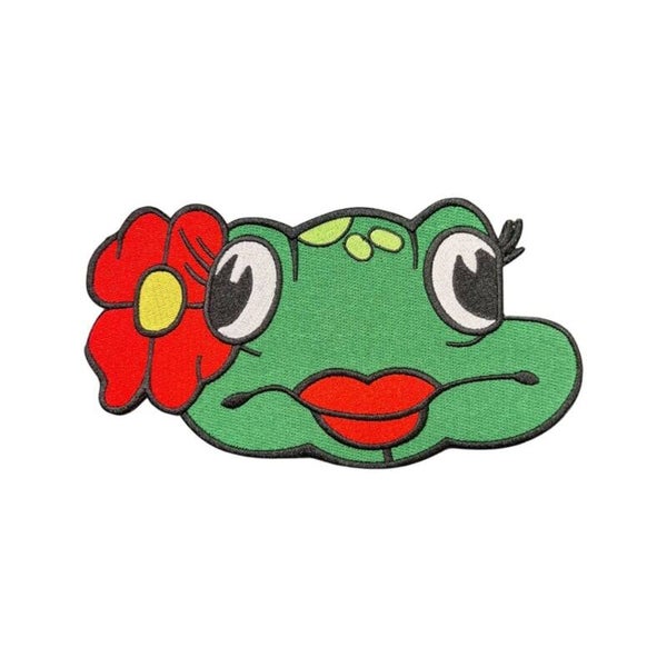 Kikker bloem groot oeteldonk rode bloem