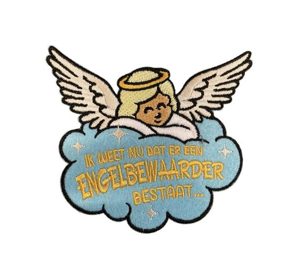 Engelbewaarder op wolkje