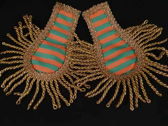 Schouder epauletten  groen/oranje