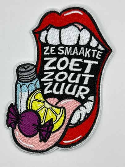 KR216 Embleem ze smaakte zoet zout zuur….