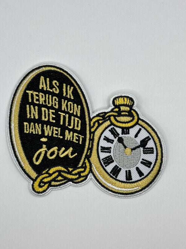 KR218. Embleem Als ik terug kon in de tijd.