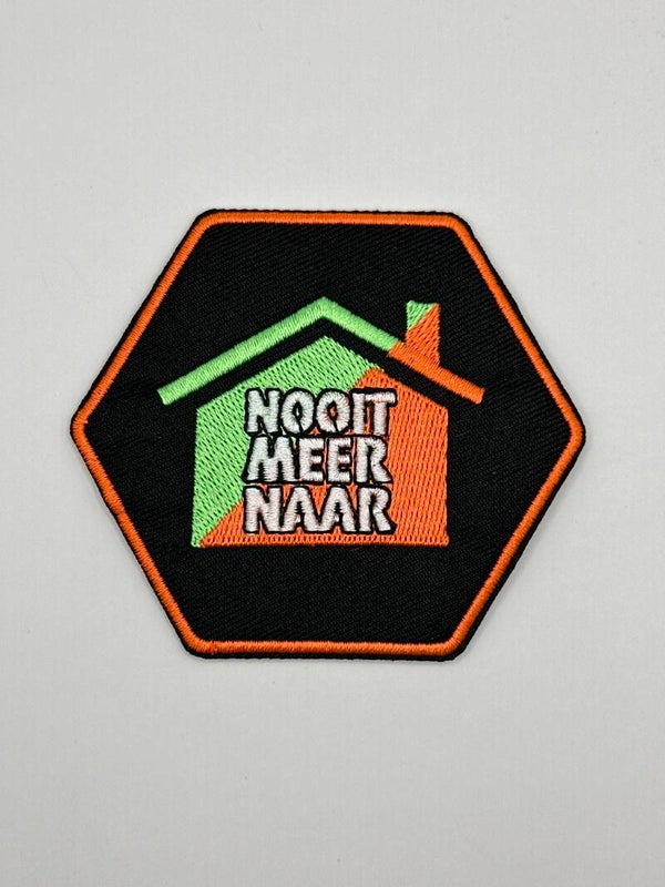 KR214. Embleem kruikenstad nooit meer naar huis