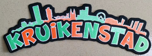 Rug embleem Kruikenstad sky-line