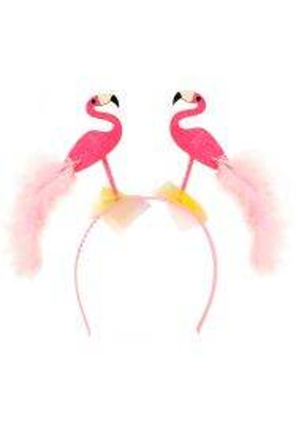 Diadeem flamingo roze