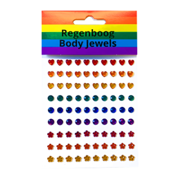 Bodyjewels regenboog