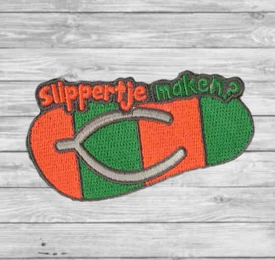 Embleem slippertje maken ?