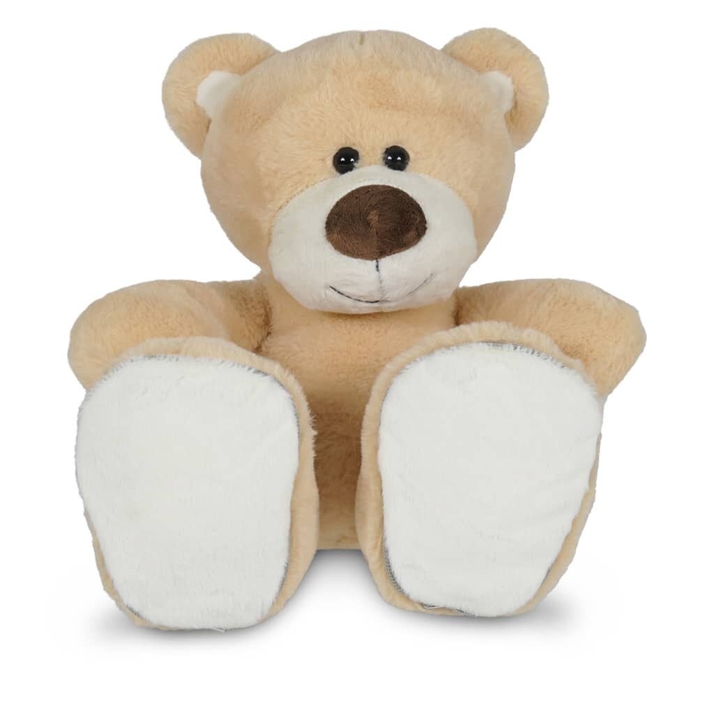 Knuffel met geborduurde naam en geboortedatum