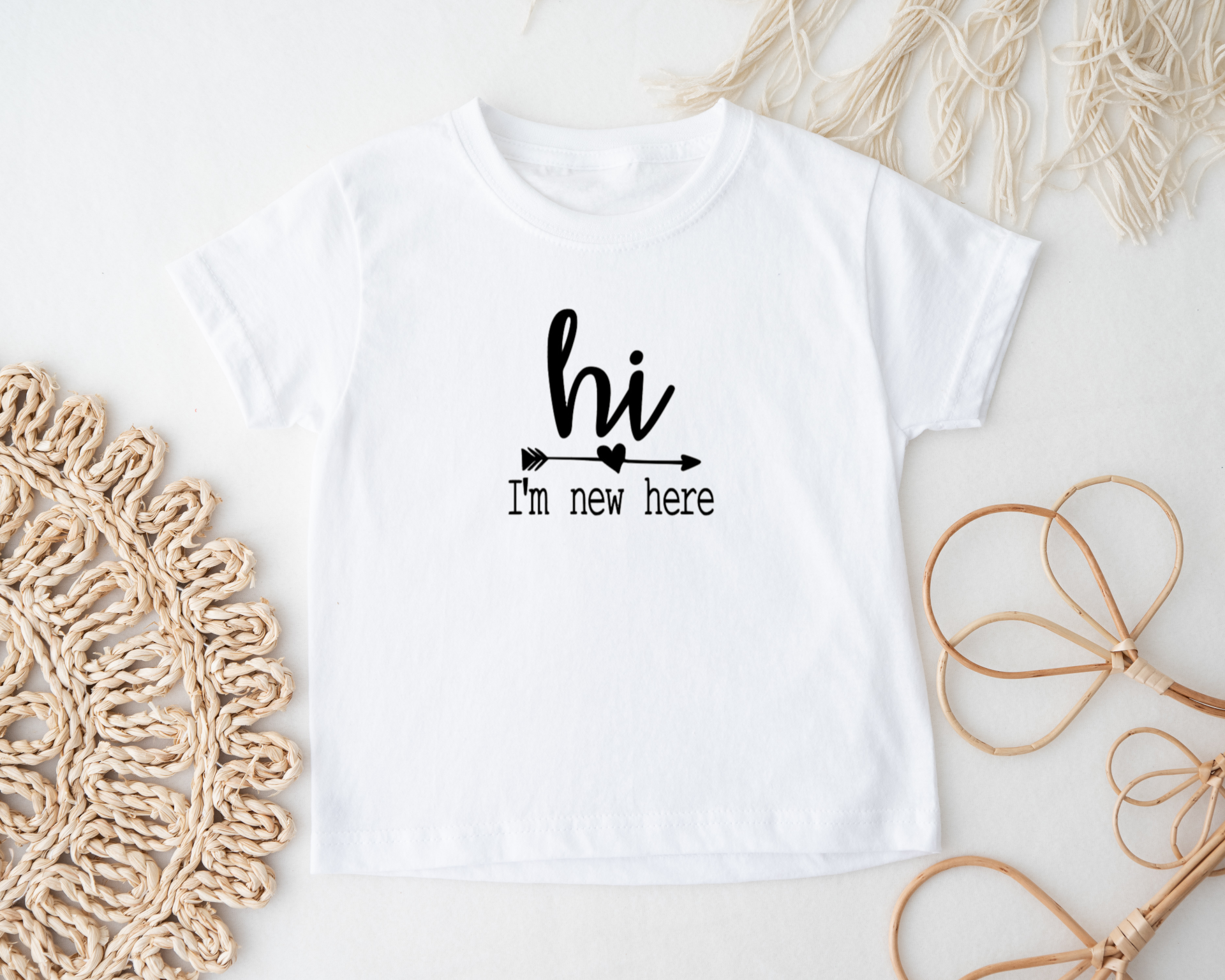 Motief Hi I'm new here T-shirt