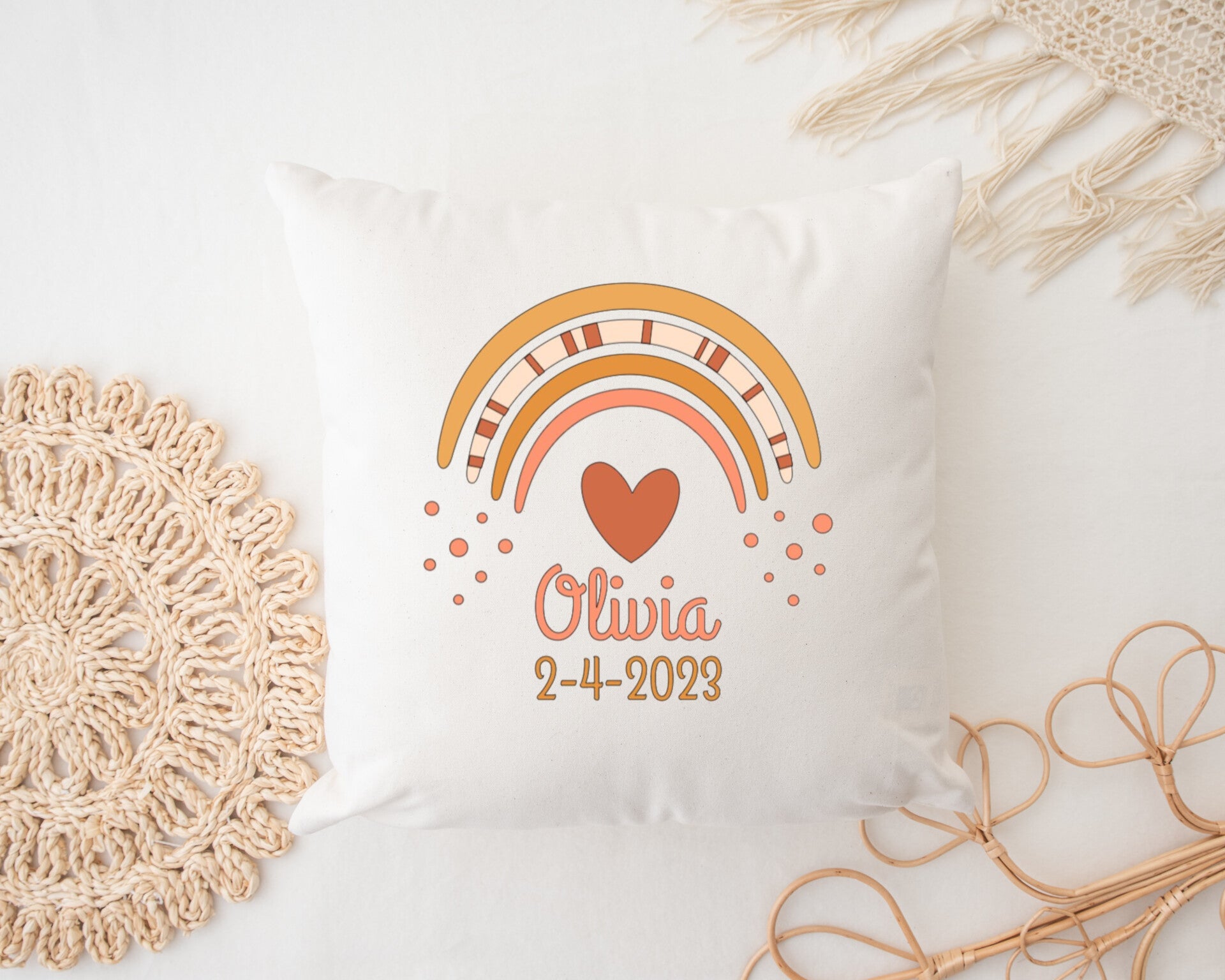 Kinder kussen Rainbow