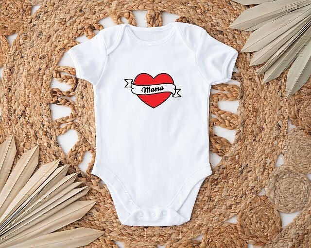 Rompertje met Heart Mama Tattoo