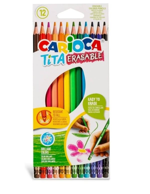 CARIOCA TITA ERASABLE / 12 colores