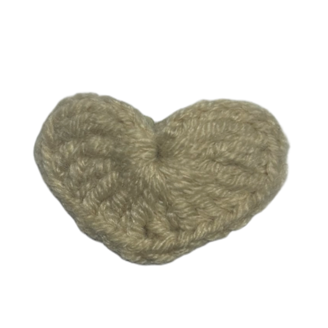 Antislip knitted love beige