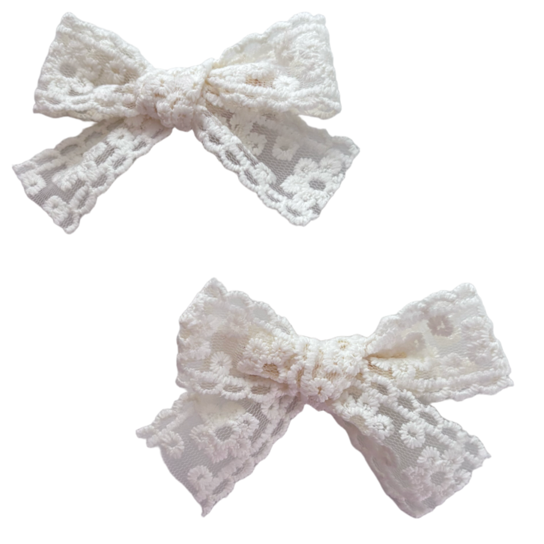 Sweet lace duo strik (2 stuks)