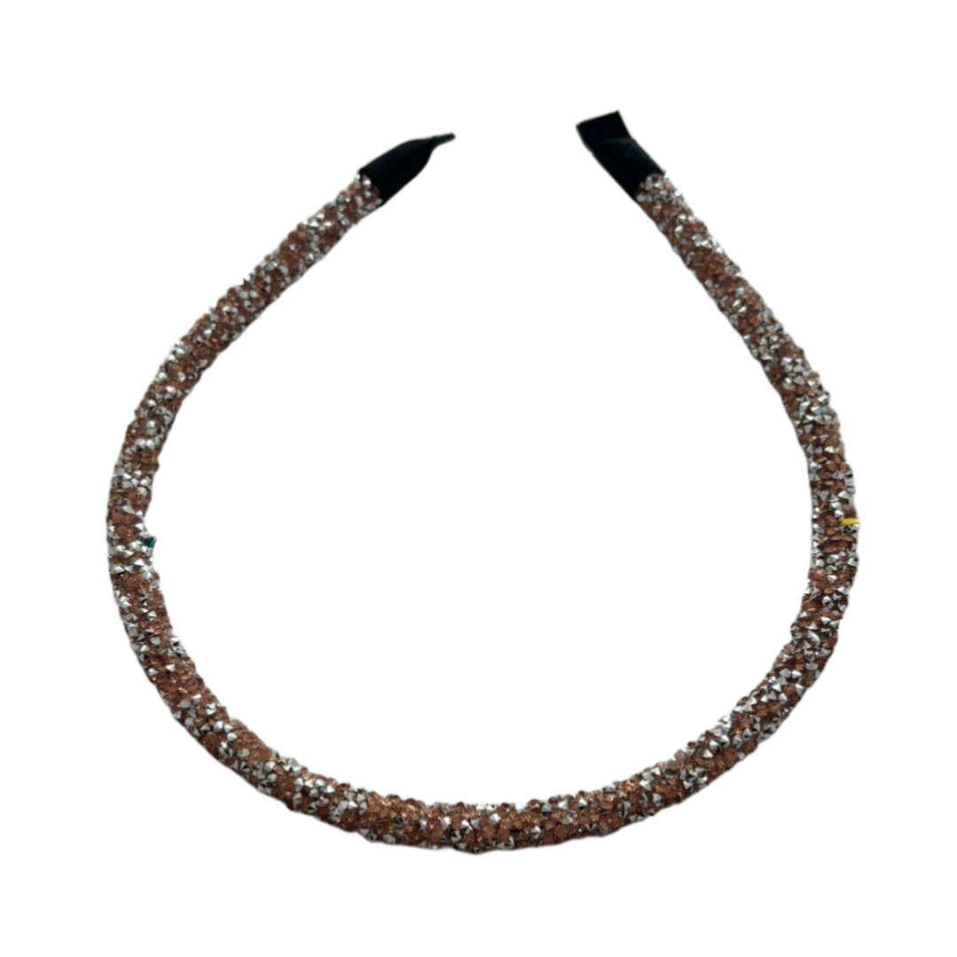 Glitter diadeem sparkle goud en zilver