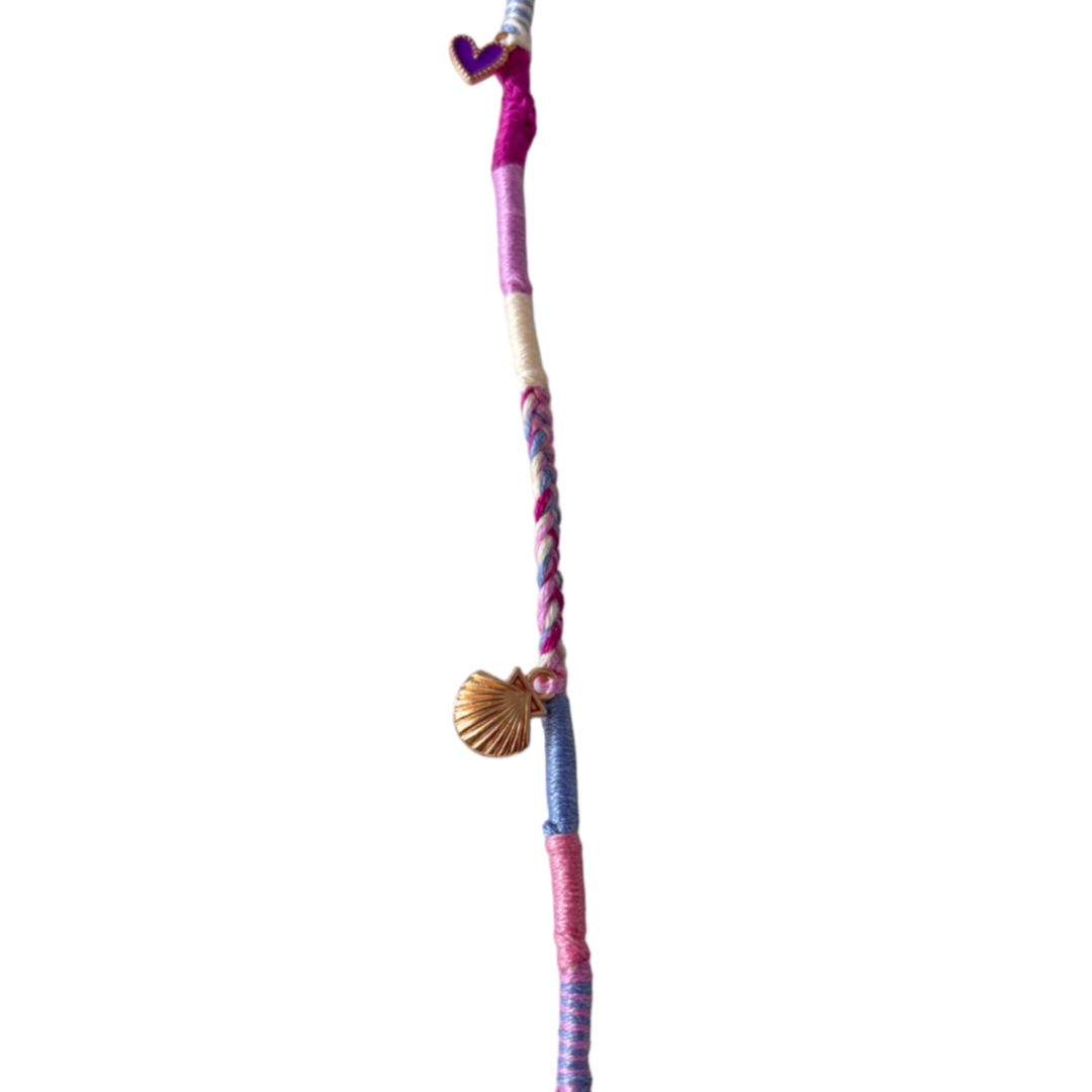 Ibiza haarsieraad pastel  (29,5 cm)