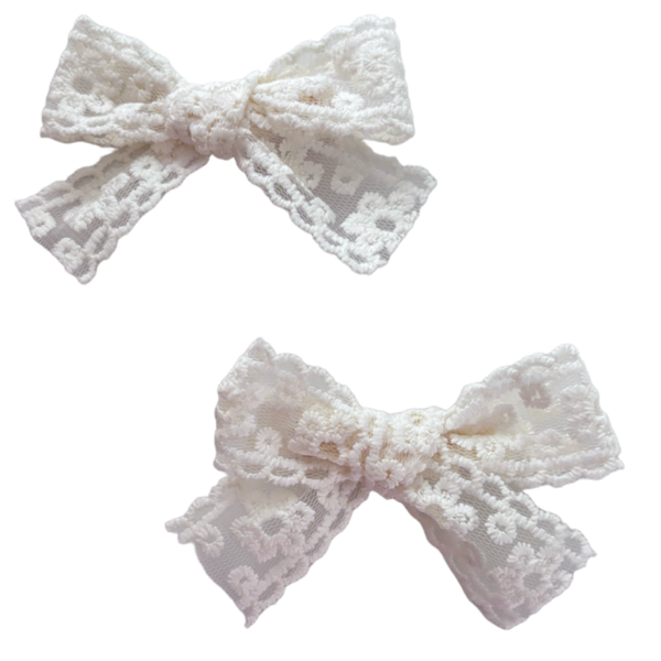 Sweet lace duo strik (2 stuks)