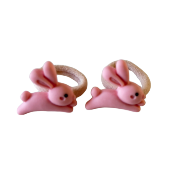 Kleine elastiekjes konijntjes (2 stuks)