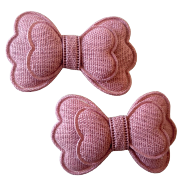 Vlinder strikje oudroze (2 stuks)