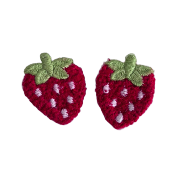 Kleine elastiekjes strawberry love (2 stuks)
