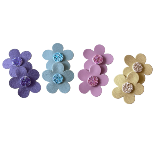 Antislip setje pastel bloemen