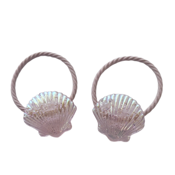 Schelpen elastiekjes (2 stuks)