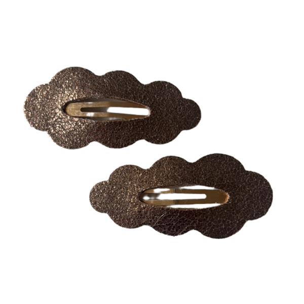 Bronzen speldjes gegolfd (2 stuks)