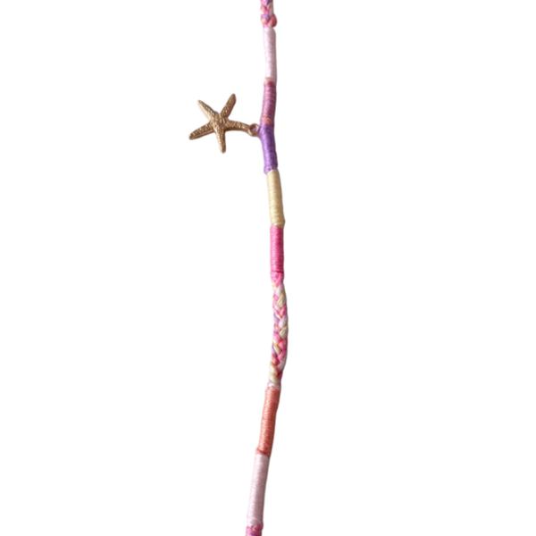Ibiza haarsieraad  pastel (37 cm)