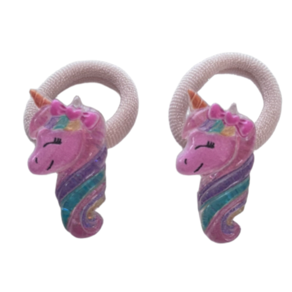 Kleine unicorn elastiekjes (2 stuks)