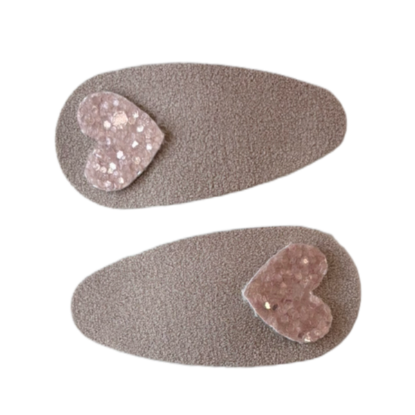 Suède little heart speldjes (2 stuks)