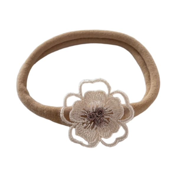 Elastische haarband nude Flower