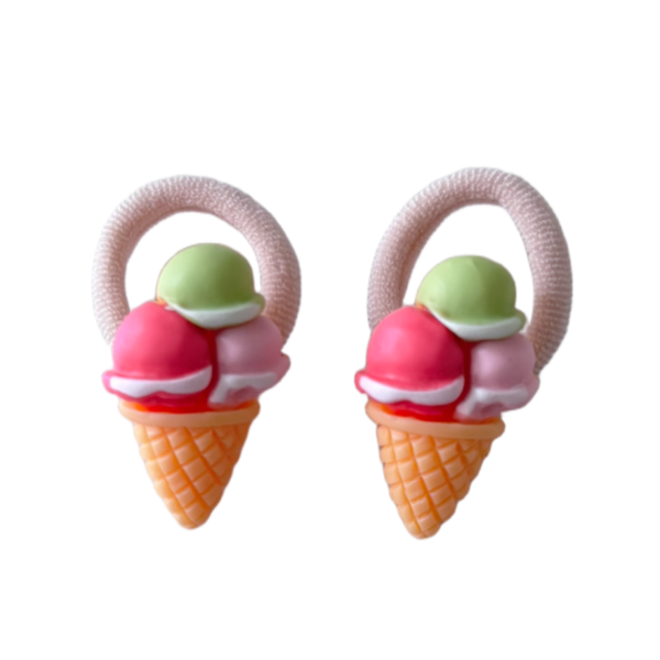 Kleine elastiekjes berry pistache trio (2 stuks)