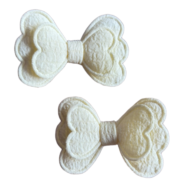 Vlinder strikje butter yellow (2 stuks)