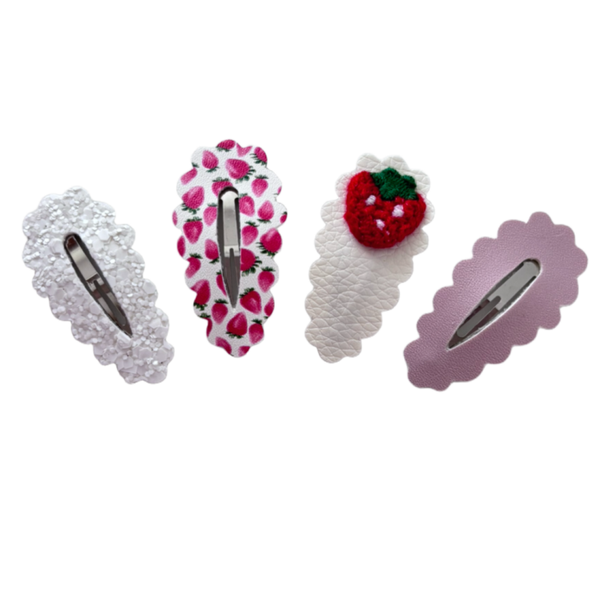 Setje haarspeldjes strawberry mix