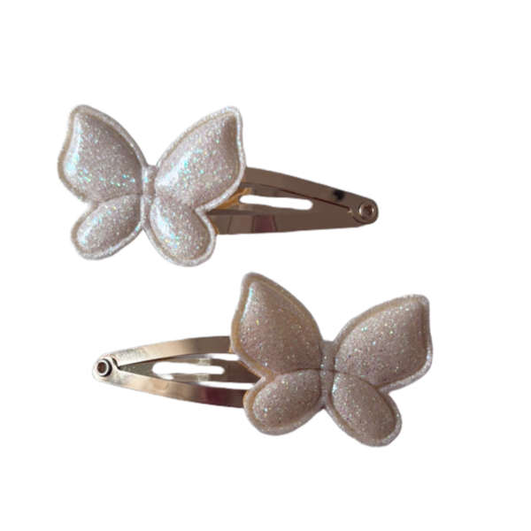 Butter yellow vlinder speldjes (2 stuks)