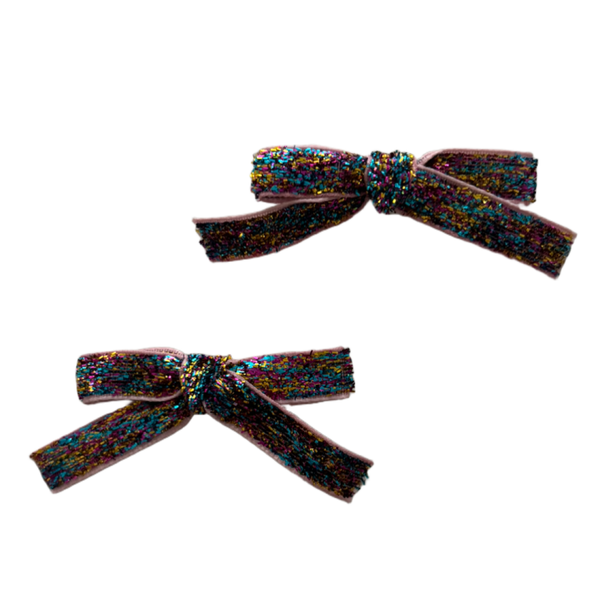 Glitter disco strikjes (2 stuks)