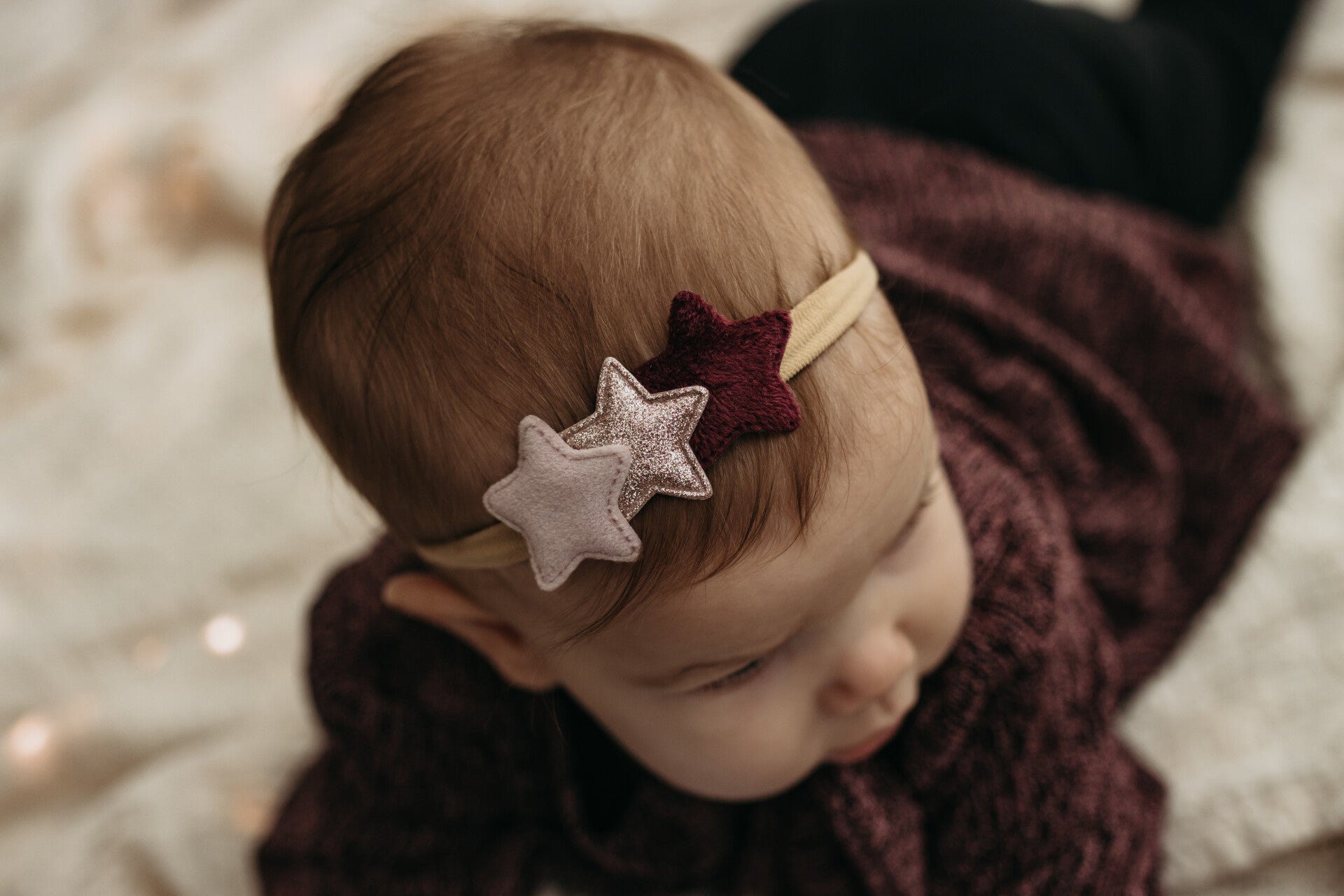 Elastische haarband lavender spark