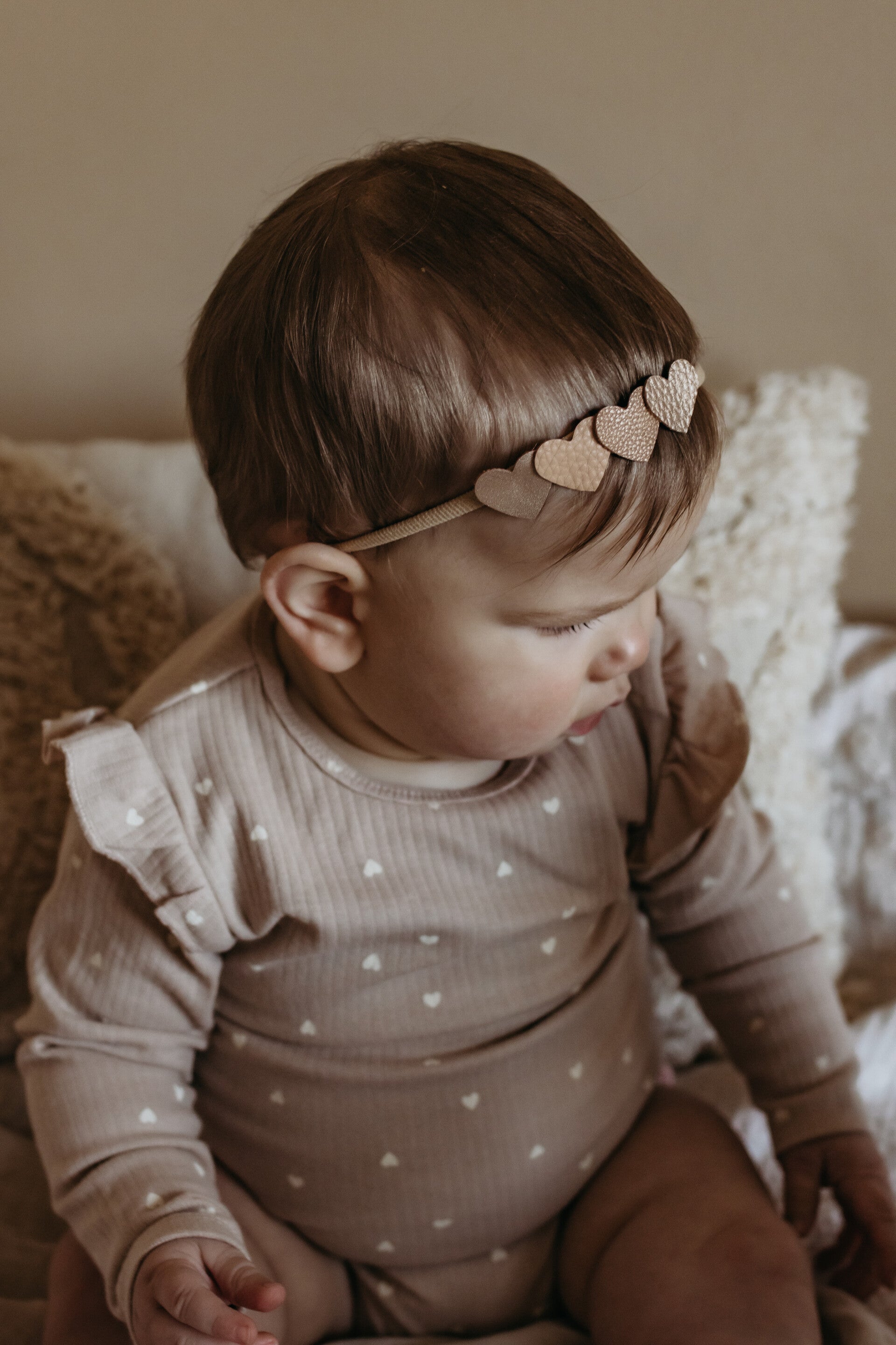 Elastische haarband little hearts