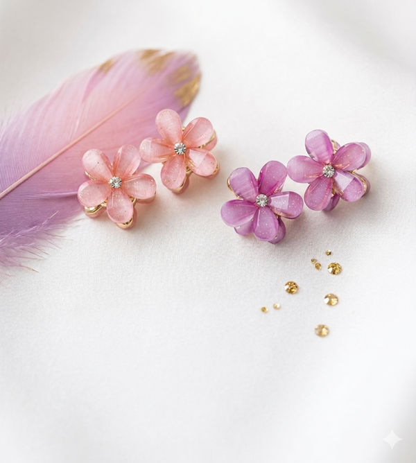 Bloemen klemmetjes (2 stuks)