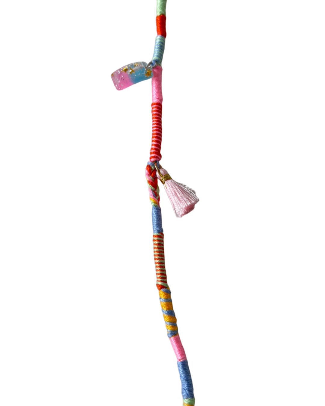 Ibiza haarsieraad multicolor (21 cm)