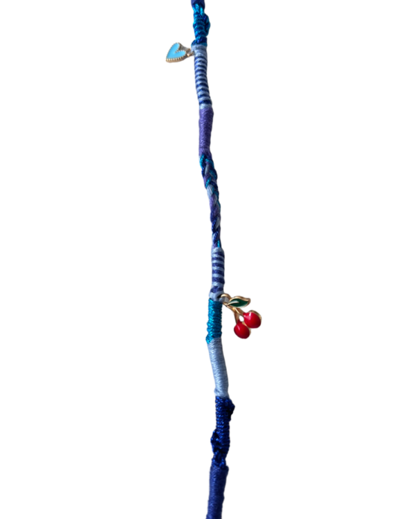Ibiza haarsieraad ocean blue  (30,5 cm)